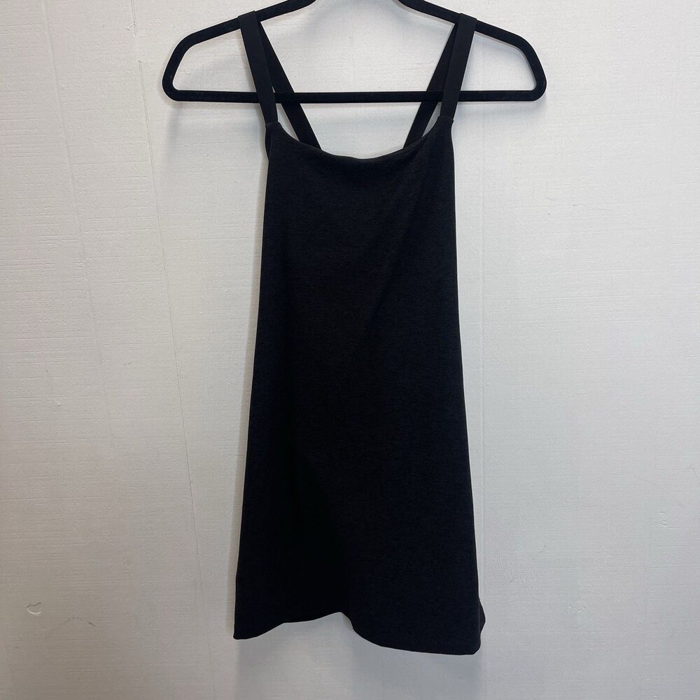 Beyond Yoga XS Spacedye Move It Active Dress in Black Charcoal w/ Shorts
